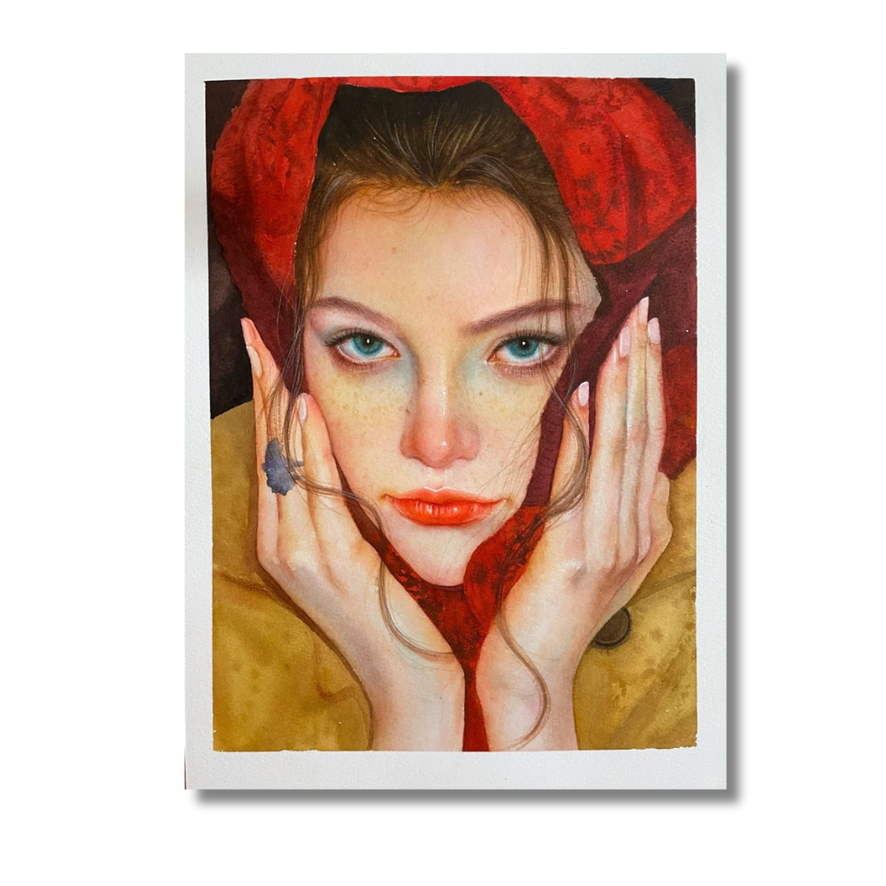 Custom Watercolor Portrait- Vertical Rectangle