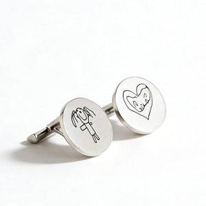 Custom Children’s Artwork Engraved Cufflinks - Metis Grace