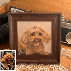 Custom Colored Pencil Portrait– Square - Metis Grace