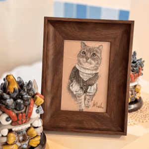 Custom Colored Pencil Portrait – Vertical Rectangle - Metis Grace