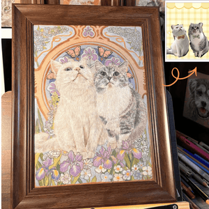 Custom Colored Pencil Portrait – Vertical Rectangle - Metis Grace