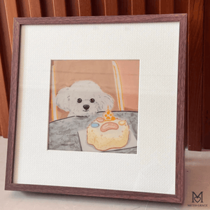 Custom Hand - Painted Ceramic Portrait - Metis Grace