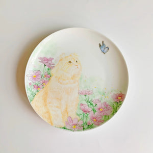 Custom Hand - Painted Cute Portrait Ceramic Plate - Metis Grace