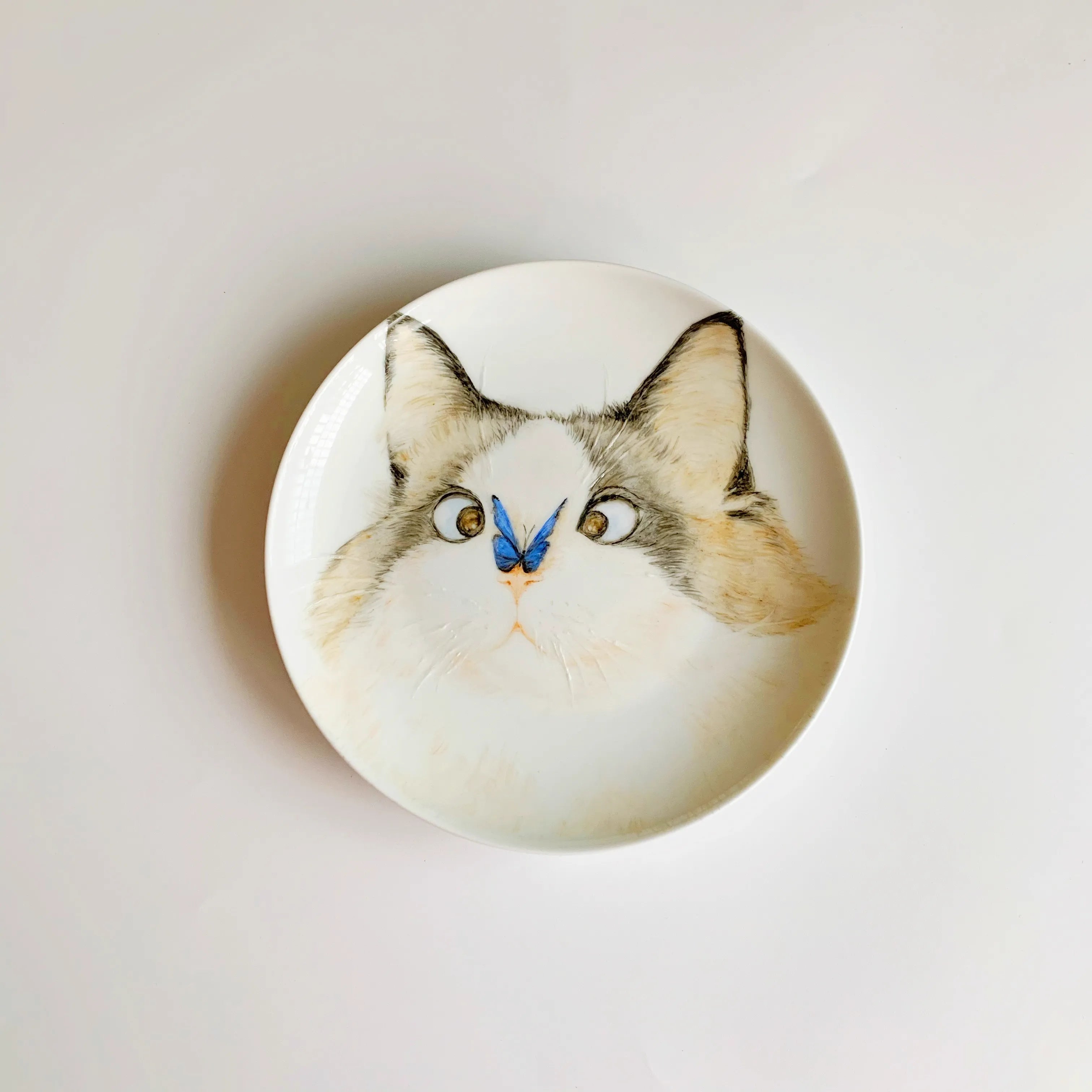 Custom Hand - Painted Cute Portrait Ceramic Plate - Metis Grace