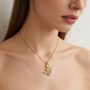 Custom Kids Drawing Necklace in S925 Sterling Silver - Metis Grace