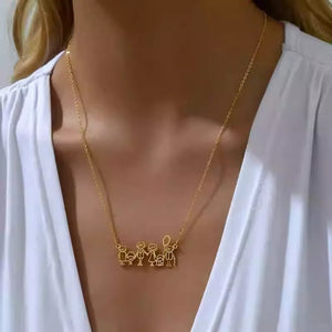 Custom Kids Drawing Necklace in S925 Sterling Silver - Metis Grace