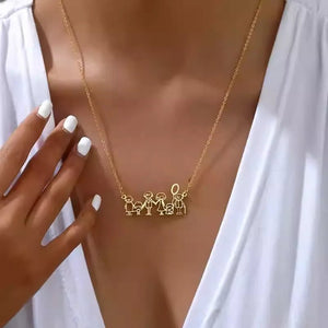 Custom Kids Drawing Necklace in S925 Sterling Silver - Metis Grace
