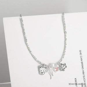 Custom Multi Pet Bracelet – Heart & Bow Sterling Silver - Metis Grace