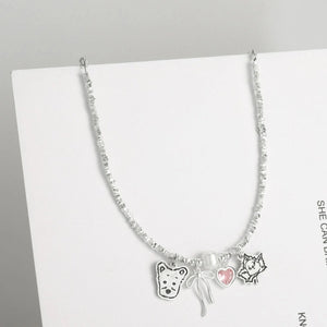 Custom Multi Pet Bracelet – Heart & Bow Sterling Silver - Metis Grace