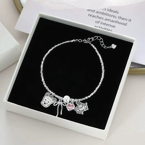 Custom Multi Pet Bracelet – Heart & Bow Sterling Silver - Metis Grace