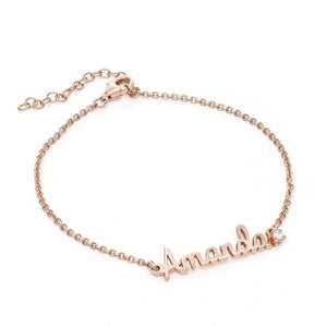 Custom Name Bracelet in S925 Sterling Silver - Metis Grace