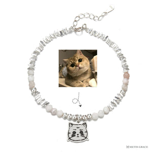 Custom Pet Photo Bracelet in 925 Sterling Silver - Metis Grace