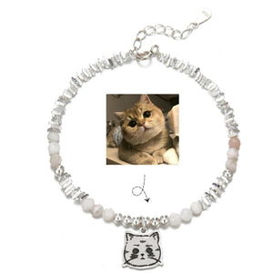 Custom Pet Photo Bracelet in 925 Sterling Silver - Metis Grace