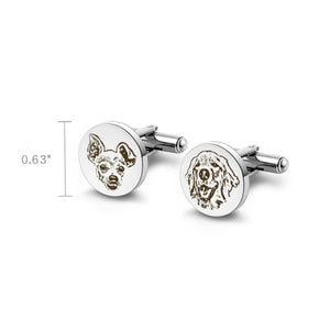 Custom Pet Photo Cufflinks - Metis Grace