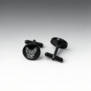 Custom Pet Photo Cufflinks - Metis Grace
