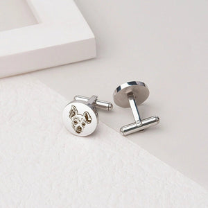 Custom Pet Photo Cufflinks - Metis Grace
