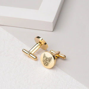 Custom Pet Photo Cufflinks - Metis Grace