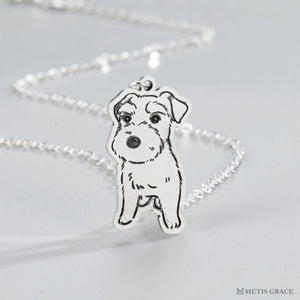 Custom Pet Photo Necklace in S925 Sterling Silver - Metis Grace