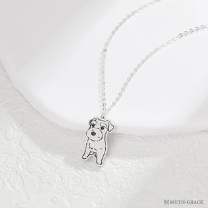 Custom Pet Photo Necklace in S925 Sterling Silver - Metis Grace
