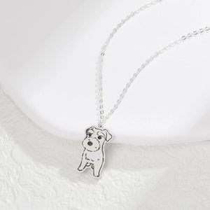 Custom Pet Photo Necklace in S925 Sterling Silver - Metis Grace