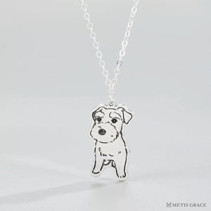 Custom Pet Photo Necklace in S925 Sterling Silver - Metis Grace