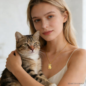 Custom Pet Photo Necklace in S925 Sterling Silver - Metis Grace