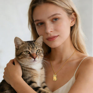 Custom Pet Photo Necklace in S925 Sterling Silver - Metis Grace