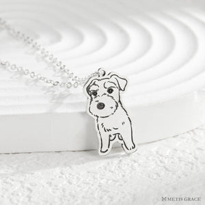 Custom Pet Photo Necklace in S925 Sterling Silver - Metis Grace