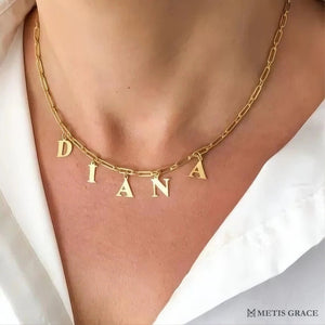 Custom S925 Sterling Silver Name Necklace - Metis Grace
