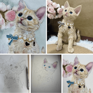 Custom Watercolor Portrait - Vertical Rectangle - Metis Grace