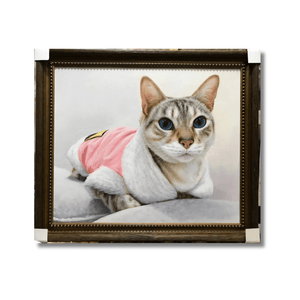 Hand - Painted Custom Oil Portrait – Horizontal Canvas - Metis Grace