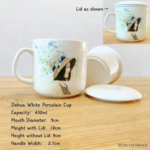 Hand - Painted Custom Pet Portrait Ceramic Mug - Metis Grace