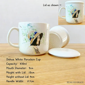 Hand - Painted Custom Pet Portrait Ceramic Mug - Metis Grace