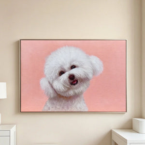Hand-Painted Custom Textured Portrait-Horizontal Canvas - Metis Grace