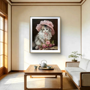Hand - Painted Custom Textured Portrait - Vertical Canvas - Metis Grace