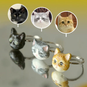 Handmade Clay Pet Portrait Ring - Metis Grace