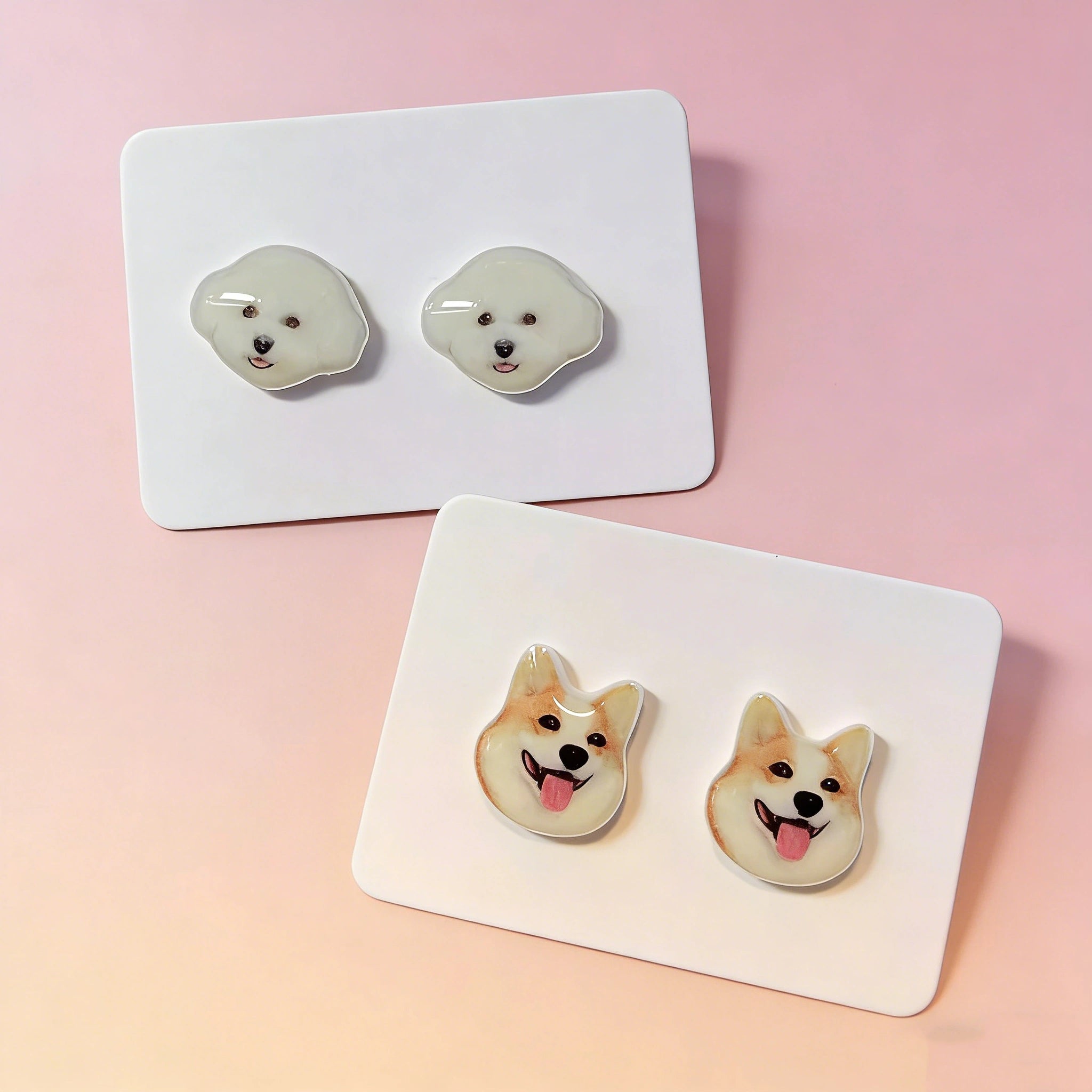 Custom Pet Earrings in 925 Sterling Silver