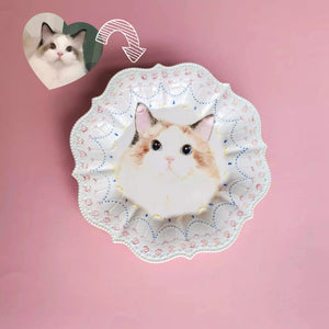 Personalized Hand - Painted Ceramic Plate - Metis Grace