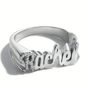 S925 3D Personalized Name Ring - Metis Grace