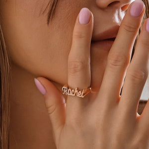 S925 3D Personalized Name Ring - Metis Grace
