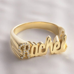 S925 3D Personalized Name Ring - Metis Grace
