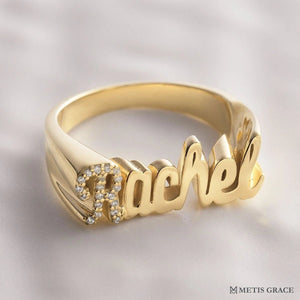 S925 3D Personalized Name Ring - Metis Grace