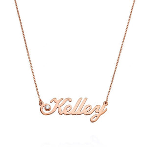 S925 Personalized Name Pendant Necklace with Zircon - Metis Grace