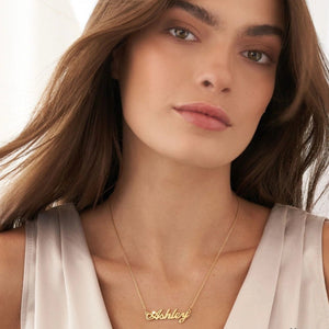S925 Personalized Name Pendant Necklace with Zircon - Metis Grace