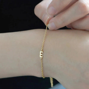 S925 Sterling Silver Alphabet Bracelet – Custom Letter Jewelry - Metis Grace