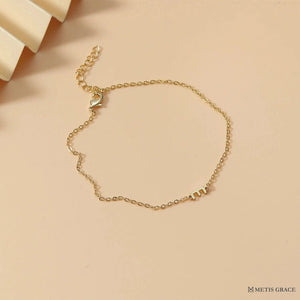 S925 Sterling Silver Alphabet Bracelet – Custom Letter Jewelry - Metis Grace