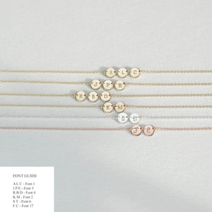 S925 Sterling Silver Alphabet Necklace – Custom Letter Pendant - Metis Grace