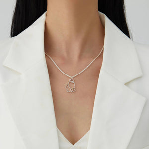 S925 Sterling Silver Custom Pet Photo Necklace - Metis Grace