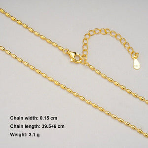S925 Sterling Silver DIY Necklace Chain - Metis Grace