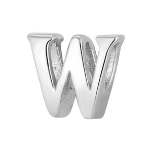 S925 Sterling Silver Hollow Alphabet Pendant Necklac - Metis Grace